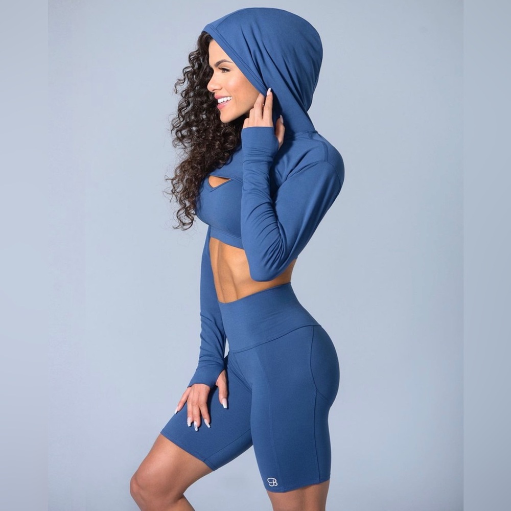 Bombshell sportswear biker shorts blue size S